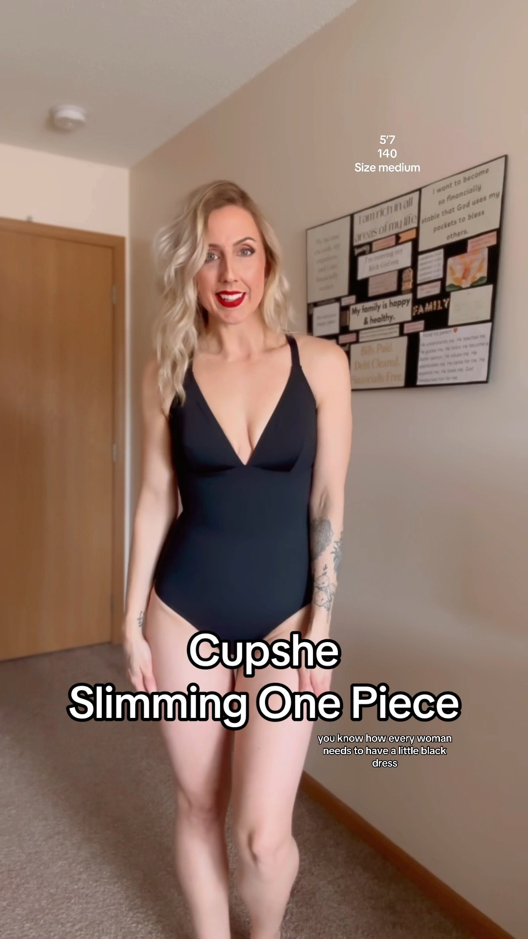 Wearing size medium 

#LTKSwim #LTKStyleTip #LTKMidsize