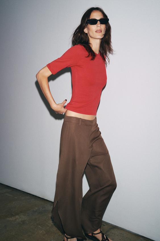 WASHED COTTON T-SHIRT | Zara UK