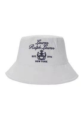 Lauren Ralph Lauren Women's Cotton Bucket Hat with Embroidery | Belk