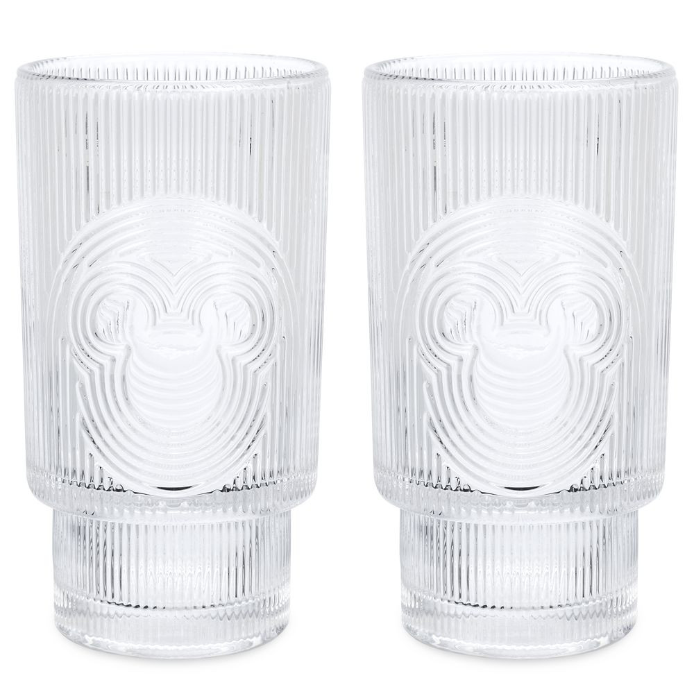 Mickey Mouse Icon Crystal Glass Set – Mickey Mouse Home Collection | Disney Store