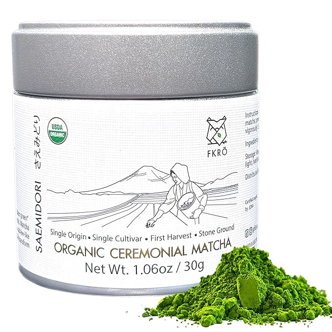 FKRO Organic Ceremonial Grade Matcha Green Tea Powder | 1st Harvest, Single Origin, Single Saemid... | Amazon (US)