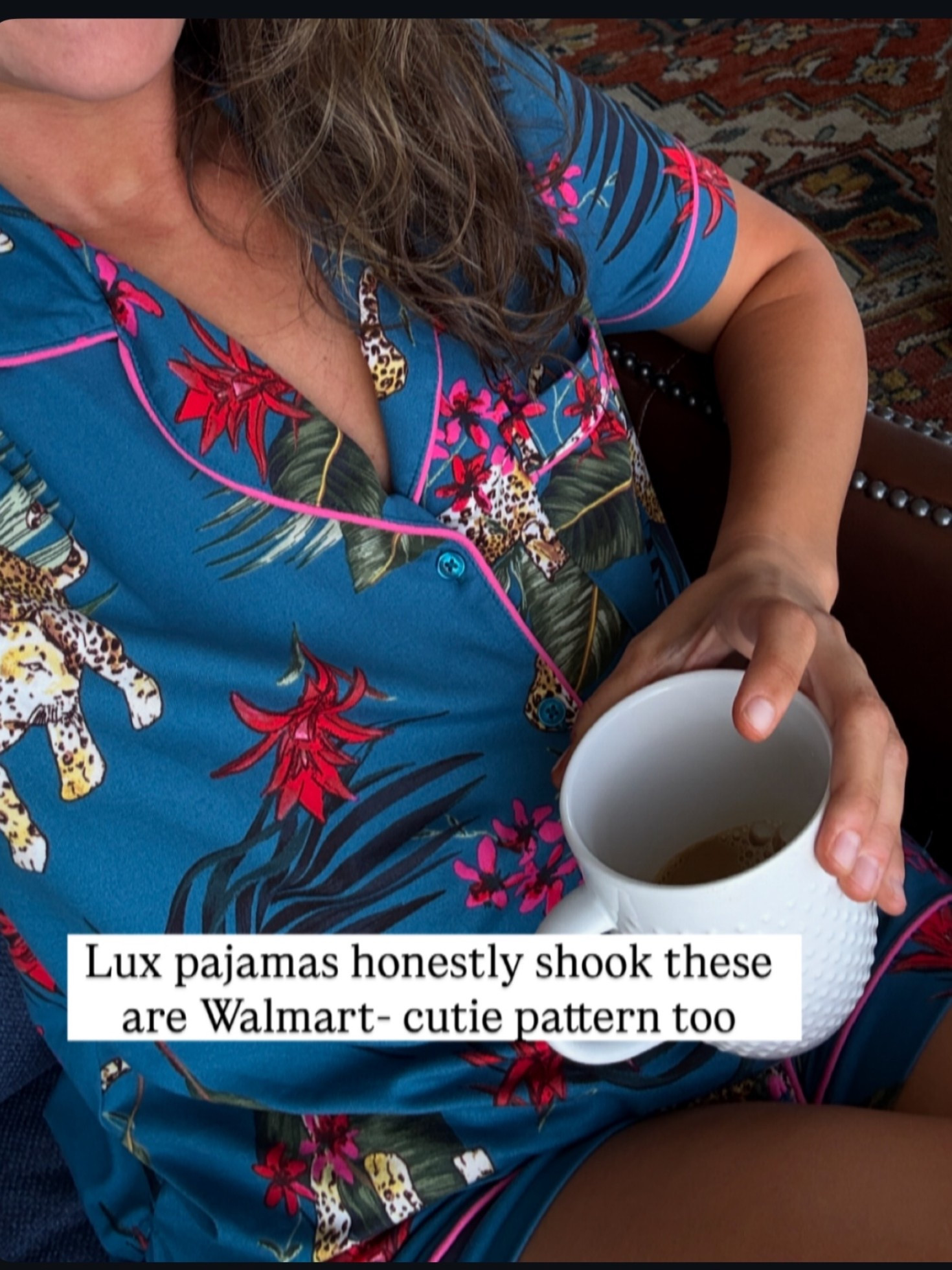 Pajama set from Walmart is SO good. Feels so lux and high end 

#LTKOver40 #LTKSaleAlert #LTKFindsUnder50