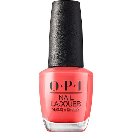 OPI Nail Lacquer Nail Polish | Opaque Bright Orange Crème Chip Resistant Nail Polish | Vegan, Fa... | Amazon (US)