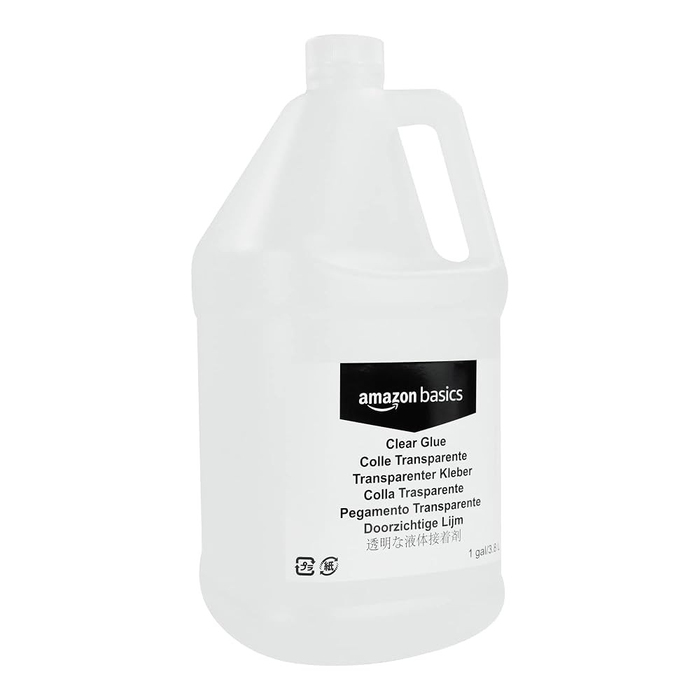 Amazon Basics All Purpose Washable School Clear Liquid Glue - Great for Making Slime, 128 fl oz | Amazon (US)