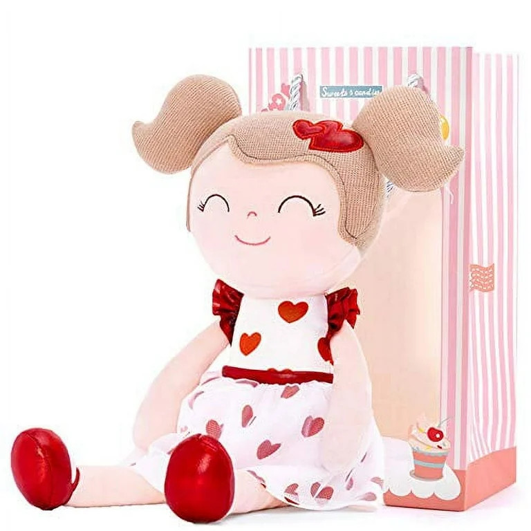 Gloveleya Baby Doll Baby Girl Gifts Soft First Baby Doll Plush Dolls Red Heart 16 Inches with Gif... | Walmart (US)