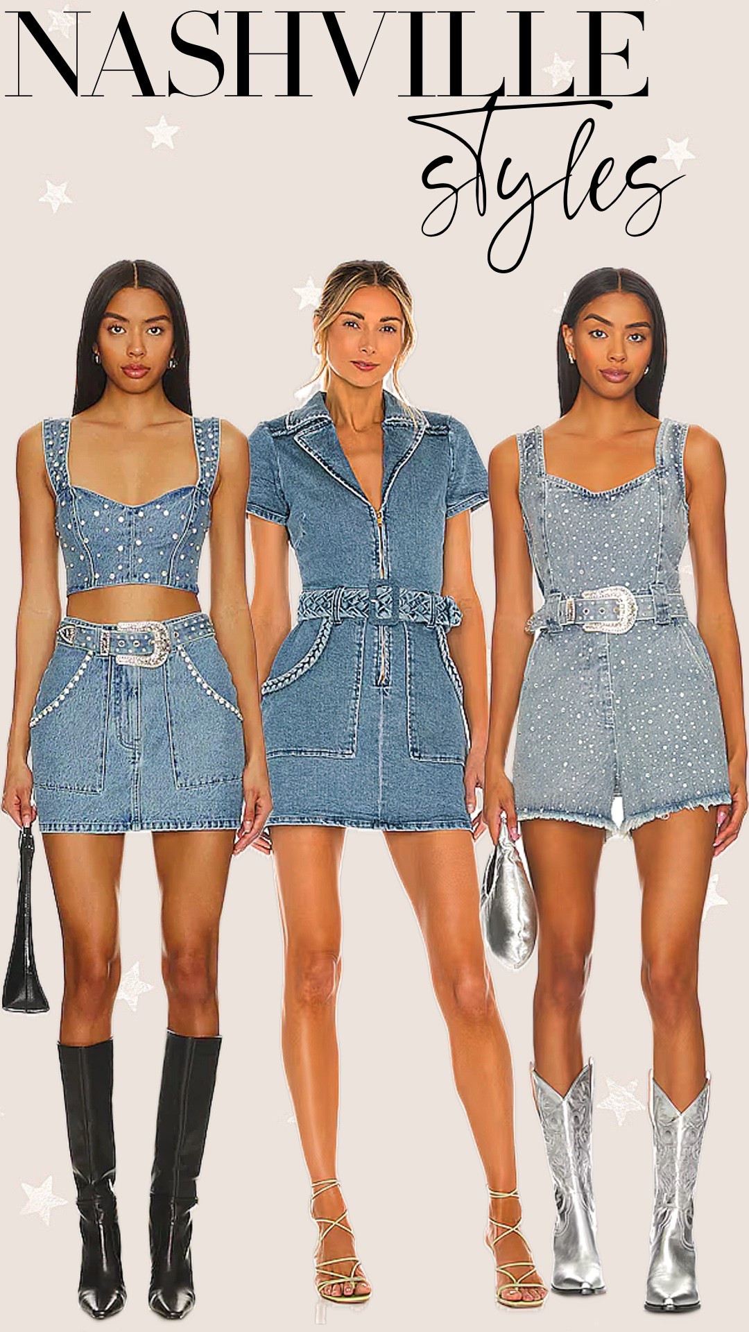 Nashville Outfits 
Broadway Style
Denim
Rhinestones
Concert Outfit 

#LTKStyleTip #LTKMidsize