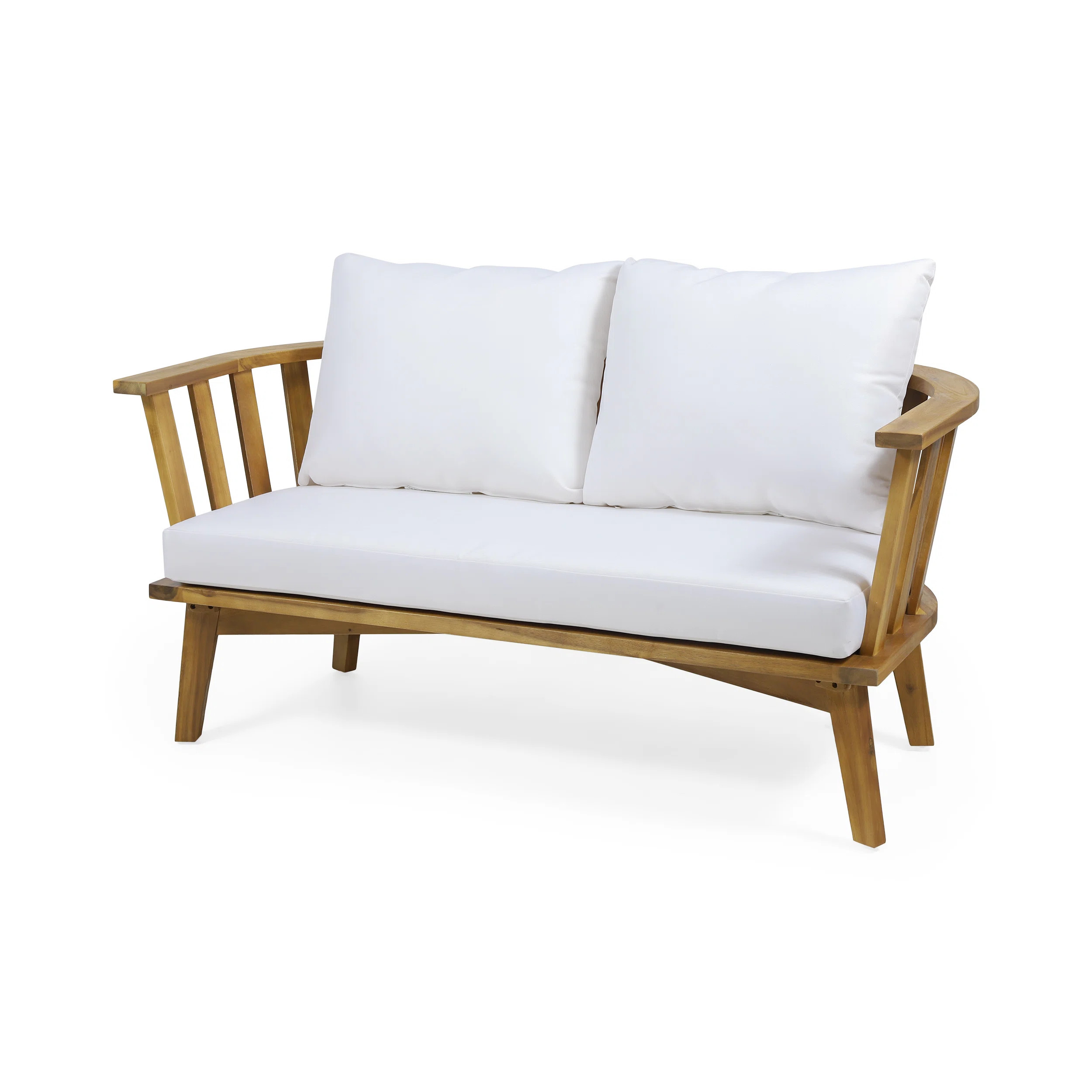 Rosecliff Heights 55'' Acacia Outdoor Loveseat & Reviews | Wayfair | Wayfair North America