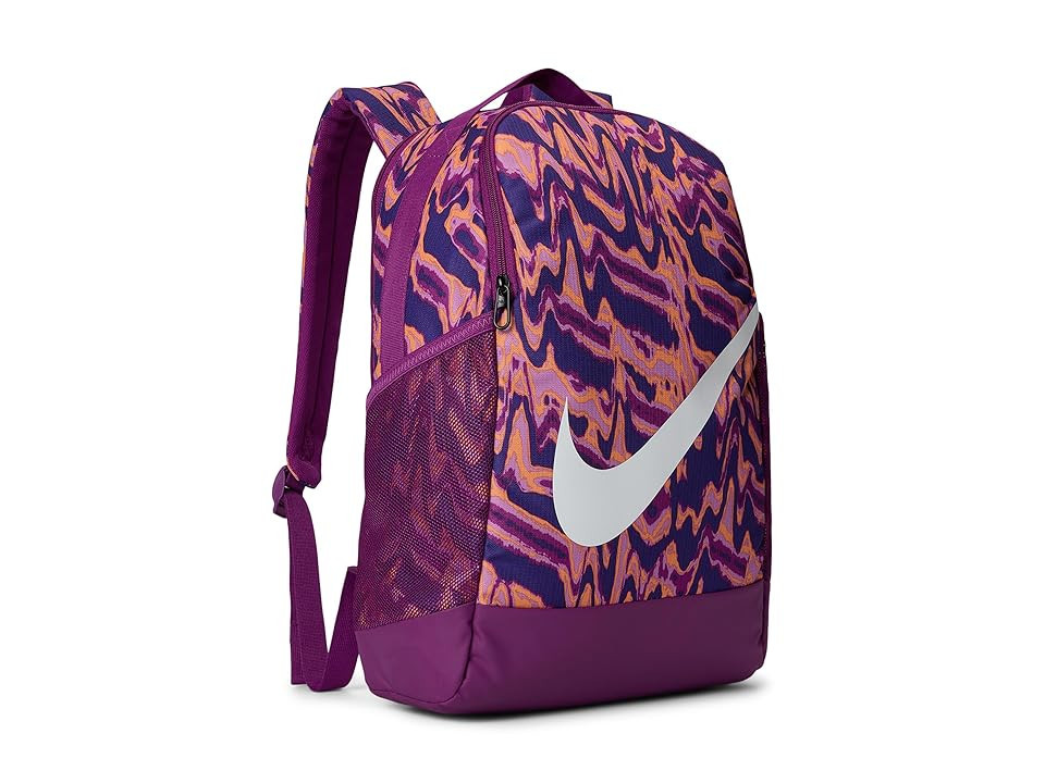 Nike Kids Brasilia All Over Print Backpack (11L) (Little Kid/Big Kid) Backpack Bags Bold Berry/Rush Fuchsia/White | Zappos.com