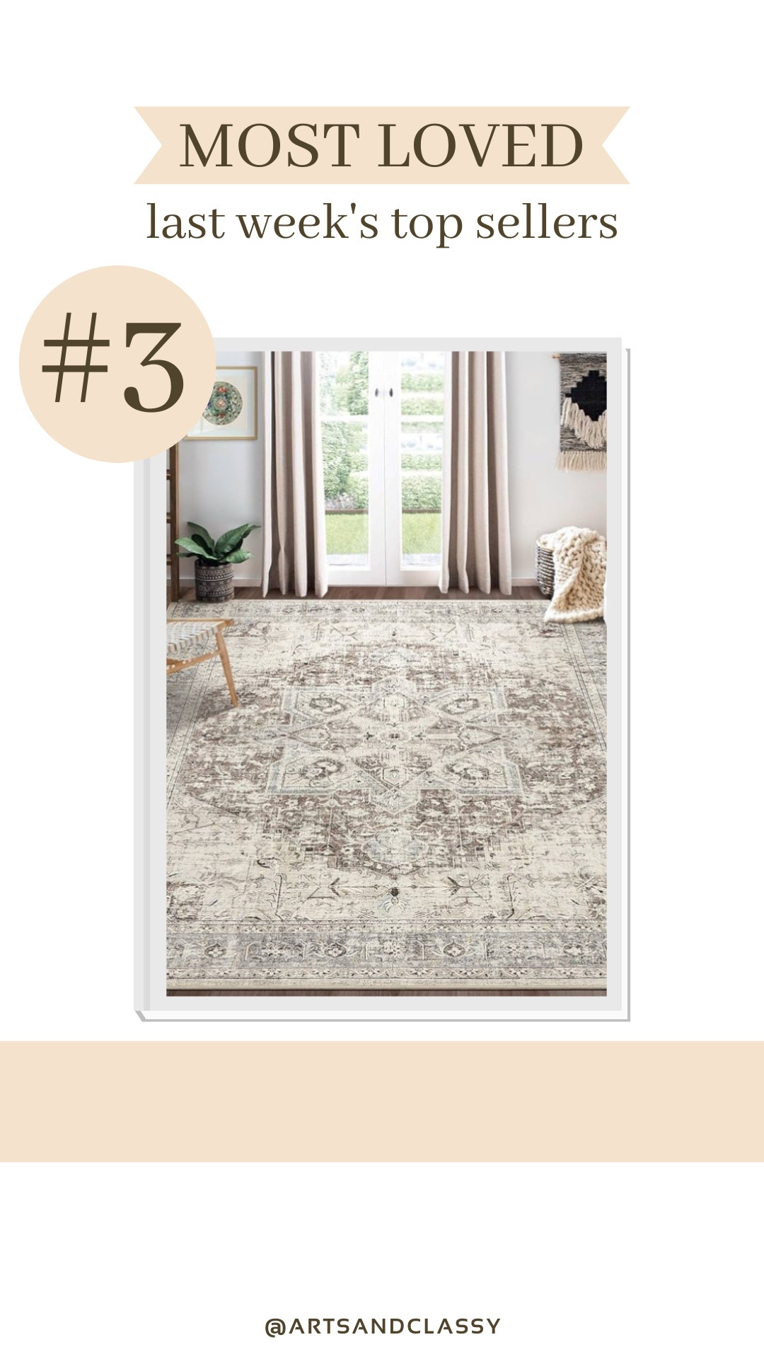This boho area rug is one of this week’s most loved finds. I found it on Amazon and it’s on sale now 

#LTKHome #LTKSaleAlert