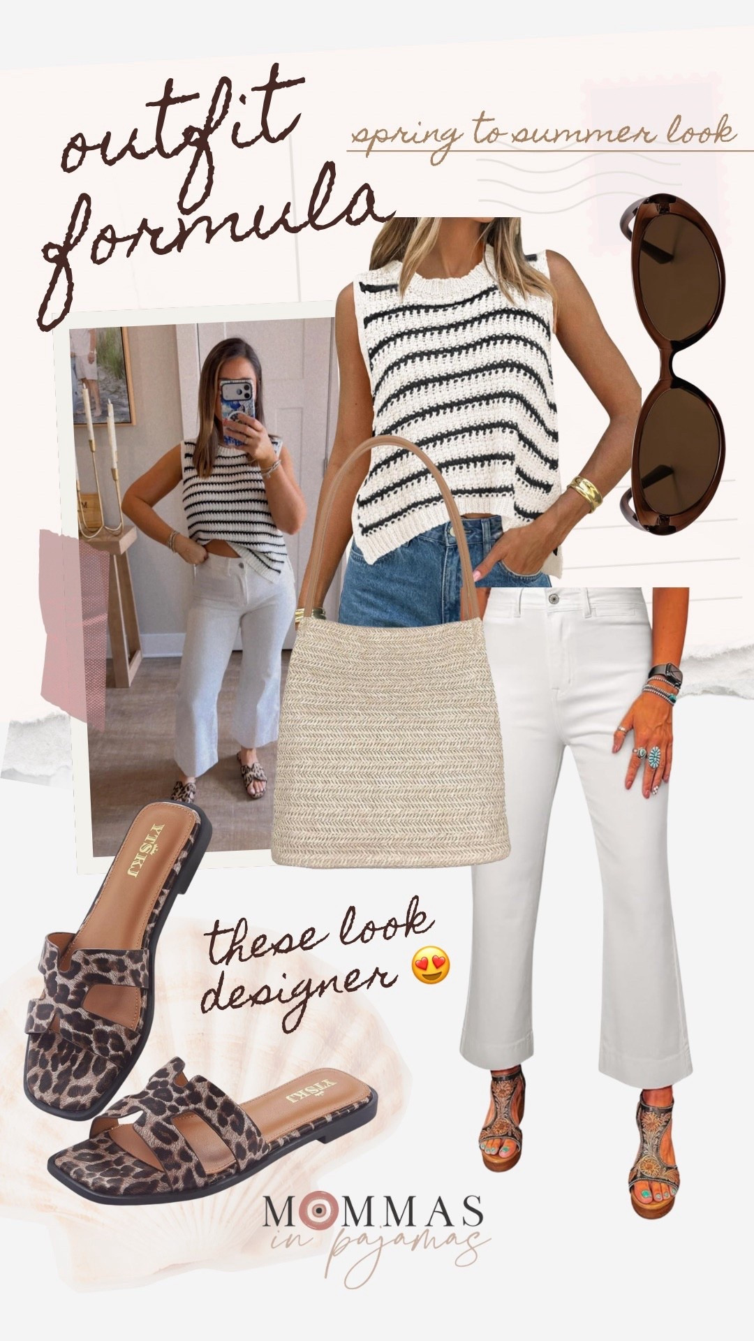 This is the cutest Amazon outfit to take you from spring to summer. This sleeveless sweater is so freaking cute and the length is perfect on my 5’ frame. I’m super impressed with these sandals that look way more expensive than they are. 
Spring outfit inspo, short girl approved white jeans 

#LTKSeasonal #LTKPetite #LTKMidsize