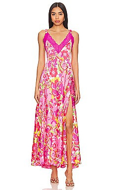 Free People All A Bloom Maxi Dress In Neon Pop Combo from Revolve.com | Revolve Clothing (Global)