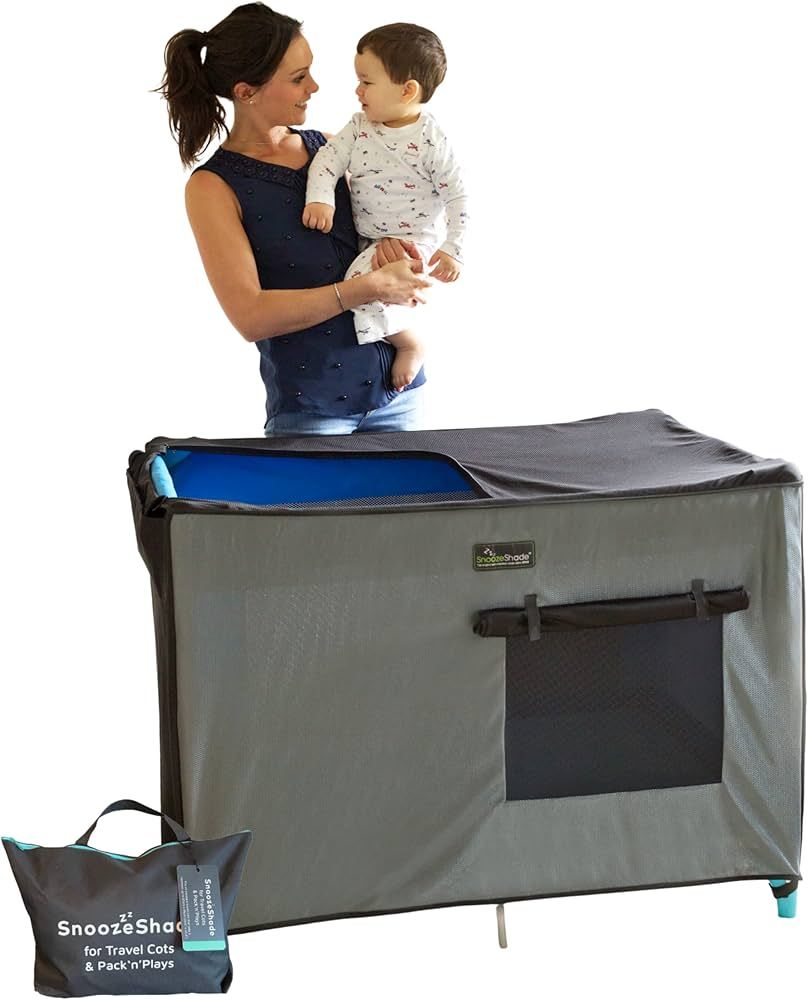 SnoozeShade Pack and Play Blackout Tent - Crib Canopy for Toddler Travel Bed, Award-Winning and S... | Amazon (US)