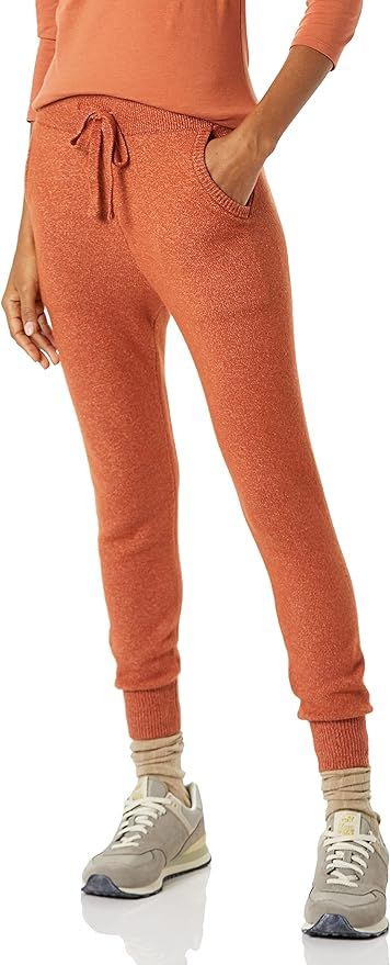 Amazon.com: Amazon Essentials Women's Soft Touch Sweater Jogger Pant, Caramel, X-Small : Clothing... | Amazon (US)