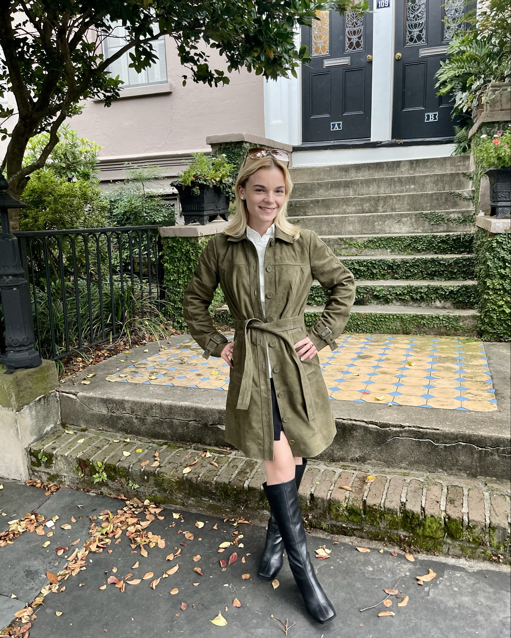 Loving our new suede outfits 👯‍♀️🍂
@Cartolina 
Used code Charleston20 

#LTKStyleTip #LTKPetite #LTKSeasonal