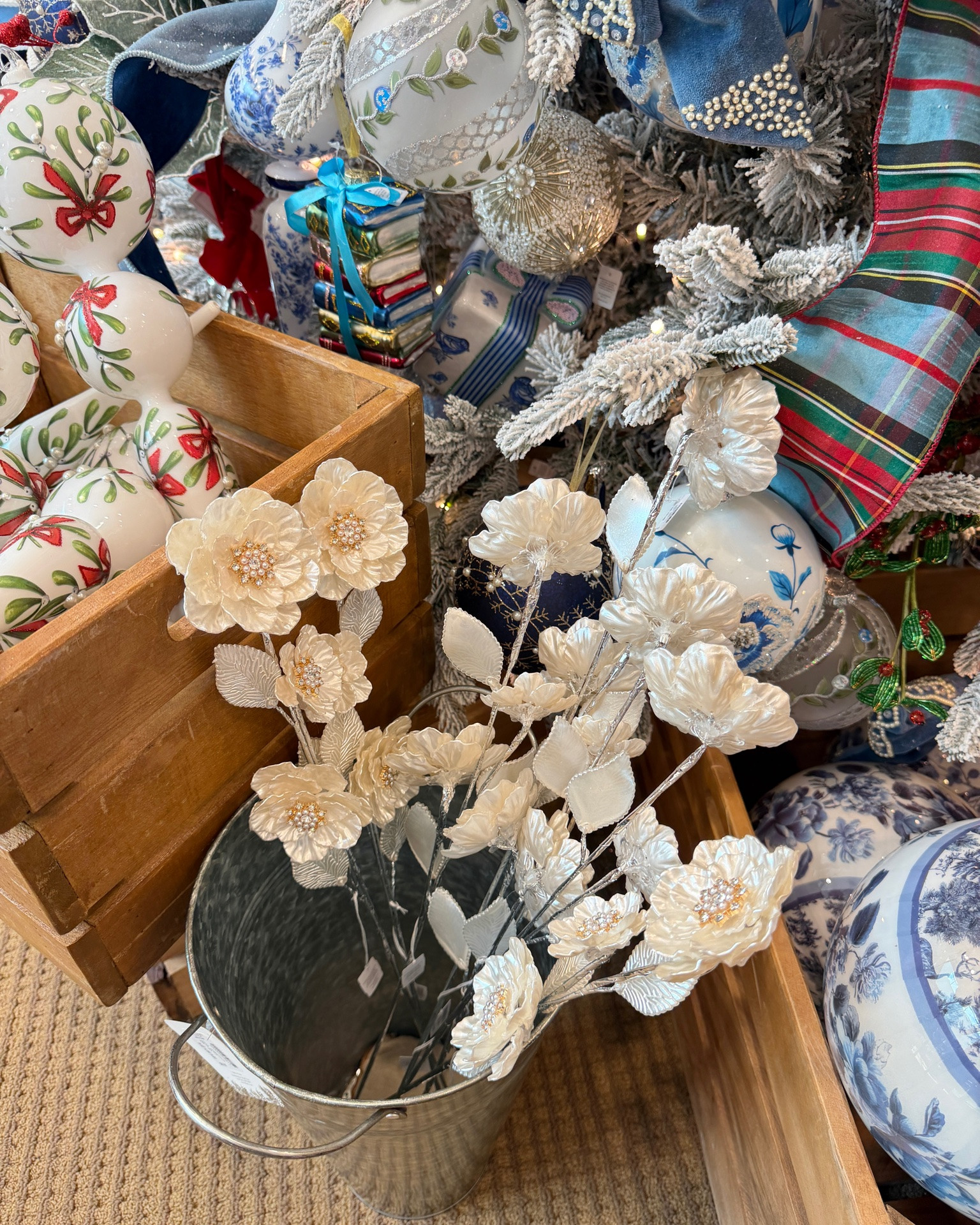 🎄 Pearl flowers picks 🎄Christmas decor

#LTKHome #LTKdayinmylife #LTKOver40