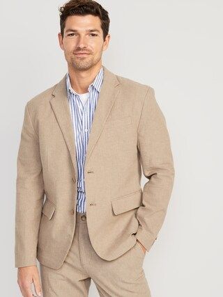 Relaxed Linen-Blend Blazer for Men | Old Navy (US)