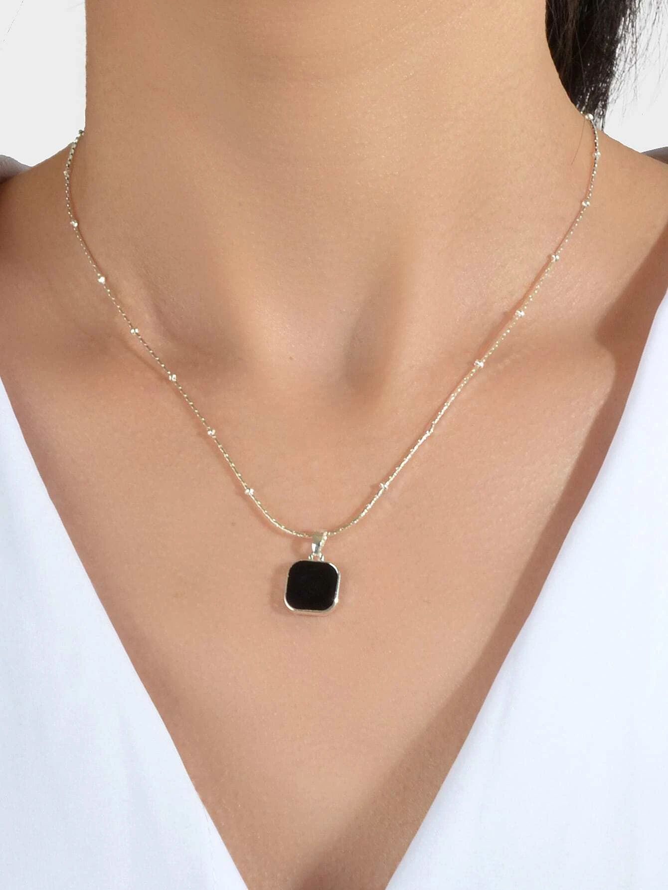 Geometric Charm Necklace | SHEIN