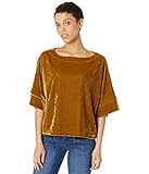 cupcakes and cashmere Women's Mikaela Velvet Top, Vintage Gold, Small | Amazon (US)