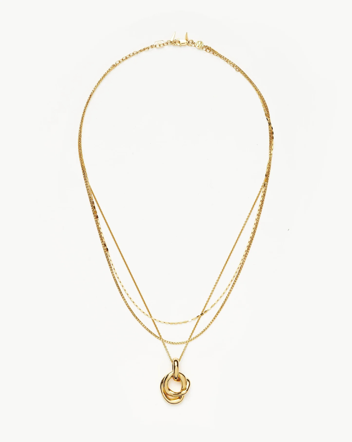 Molten Twisted Pendant Necklace Set Layering Sets | Missoma US