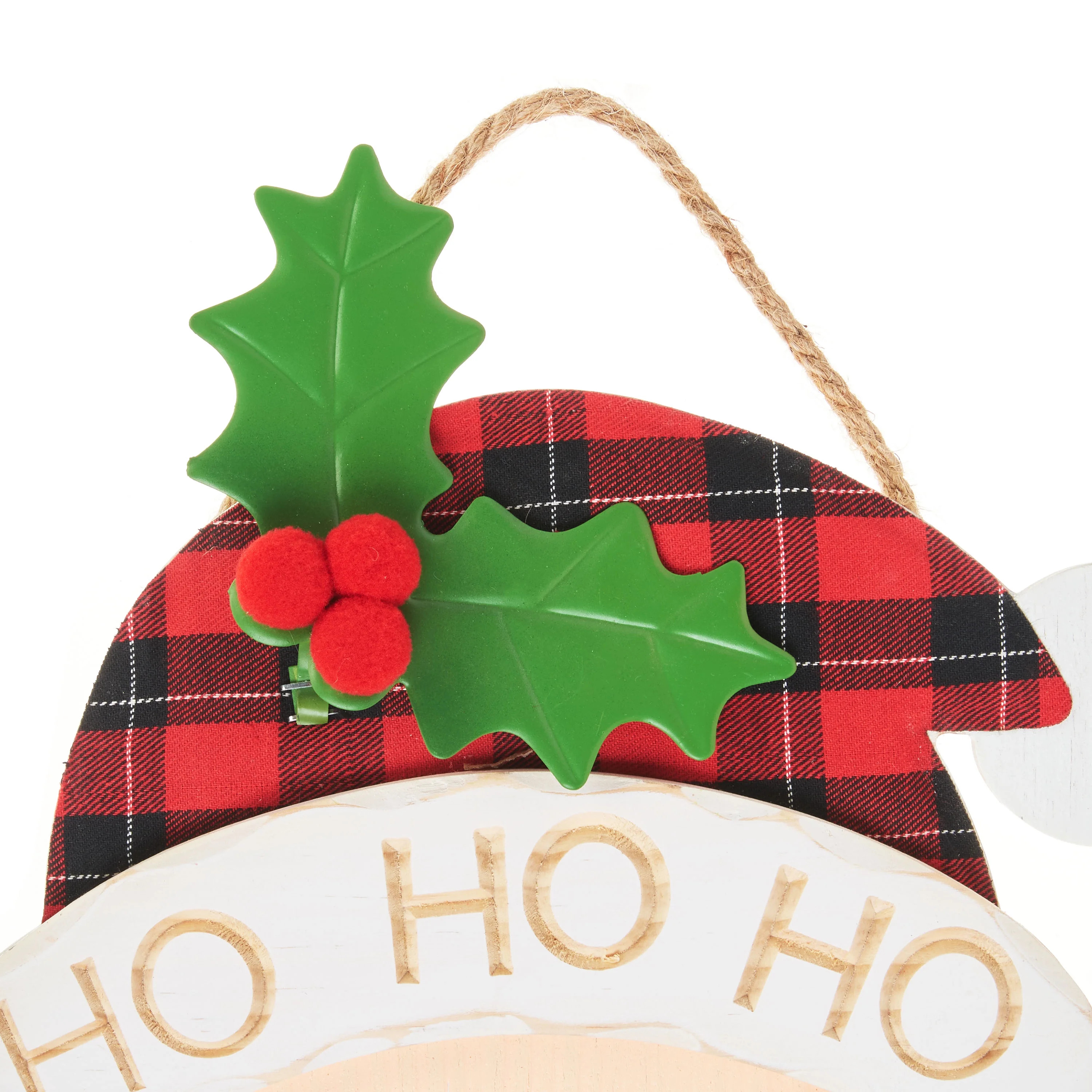 Holiday Time Hanging Decor, Ho Ho Ho Santa | Walmart (US)
