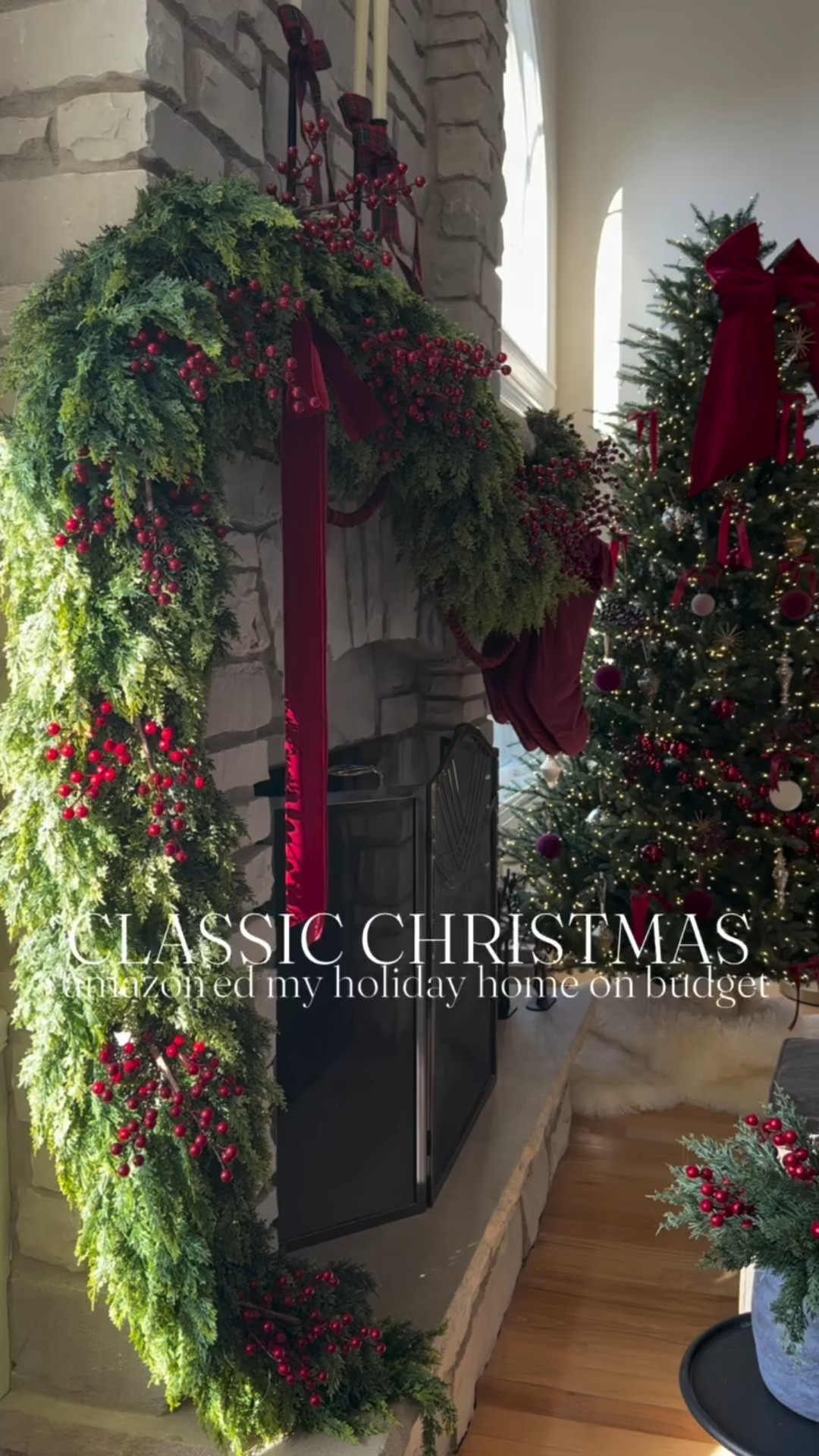 🎄 Follow first + comment CHRISTMAS and I’ll DM you links to these Amazon Classic Christmas finds! 

It’s giving Classic Christmas vibes but Amazon price tag and I am here for it! 🎅🏻✨ All of these designer inspired pieces are beautiful, and you’d never know they are Amazon! The Pottery Barn inspired ornament garland is that good, the West Elm inspired ornaments, and the cedar garland that stole the show on my mantel is the ultimate Crate & Barrel look for less! 🎄🎅🏻 it feels straight out of a Hallmark movie! 

Everything linked in my Amazon storefront too ✨