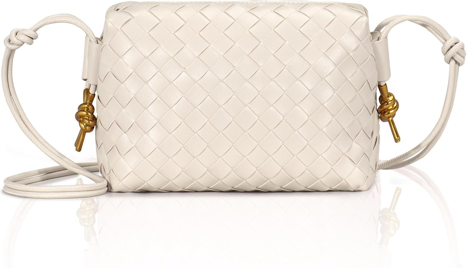 Crossbody Bags for Women Woven Small Purses Shoulder Bag for Women Leather Handbags Purses for Wo... | Amazon (US)