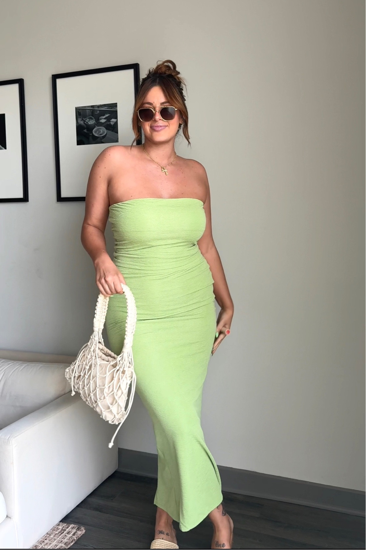 Summer matching set under $50 for going out or vacation dinners or date night 🥝🍸✨ im wearing a size XL!  

#LTKMidsize #LTKFindsUnder50 #LTKStyleTip