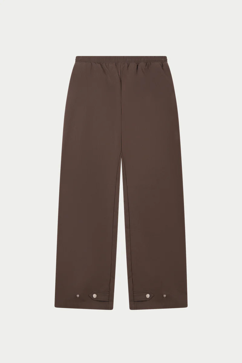 BARREL LEG SHELL TROUSERS - BROWN | The Couture Club