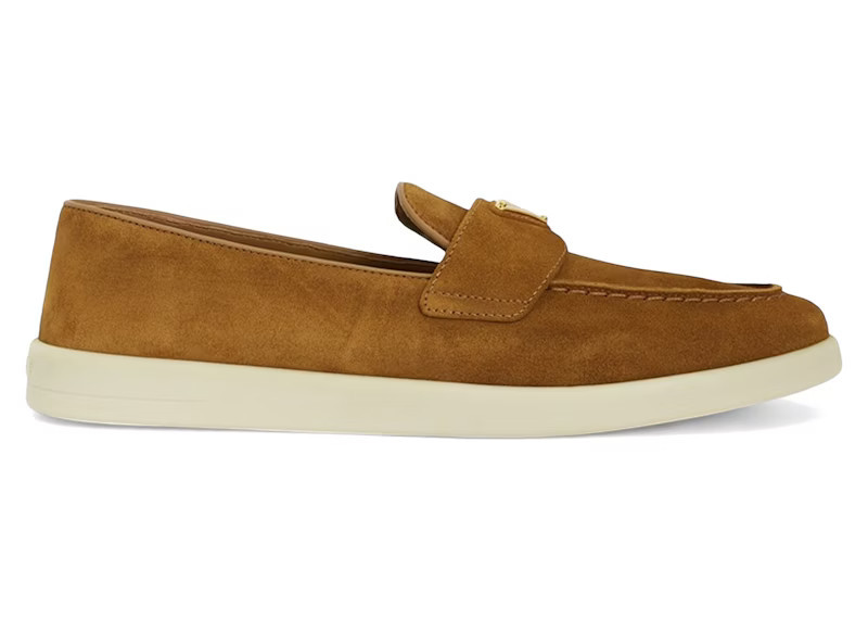 Prada Suede Leather Loafers (Women's) Sneakers in Brown | StockX
