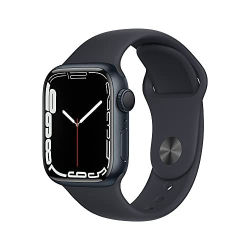 Apple Watch Series 7 [GPS 41mm] Smart Watch w/ Midnight Aluminum Case with Midnight Sport Band. ... | Amazon (US)