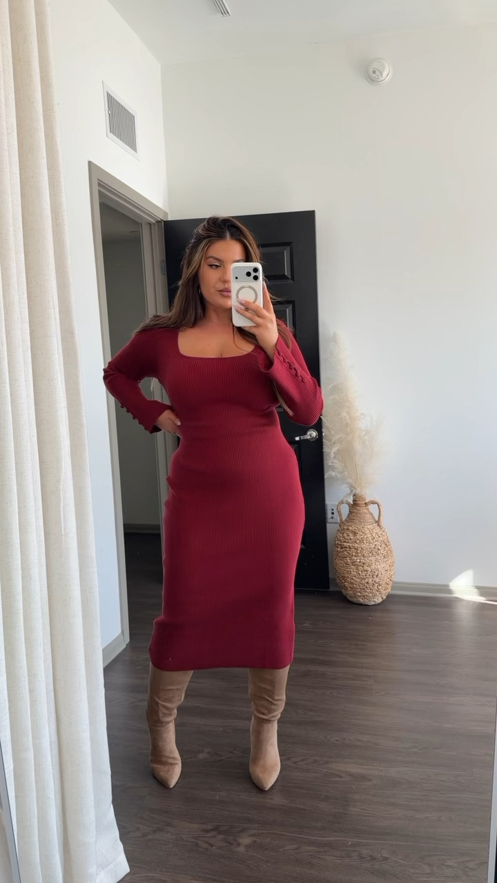 Since the Holidays are coming up I want to show you guys some of my fav sweater dresses that are all from Amazon! ✨

Sizing details ⬇️
Looks 1: First dress is unfortunately OOS in white so I linked the dress in other colors and other dresses that are similar styles! I’m wearing my reg L
Look 2: I sized down to a M since it’s super stretchy! 
Look 3: I sized down to M, super stretchy! 
Look 4: Wearing my reg L
Look 5: Wearing my reg L! TTS
Looks6: Wearing my reg L! Also linked over the knee fall boots! 

#LTKMidsize #LTKSeasonal #LTKHoliday