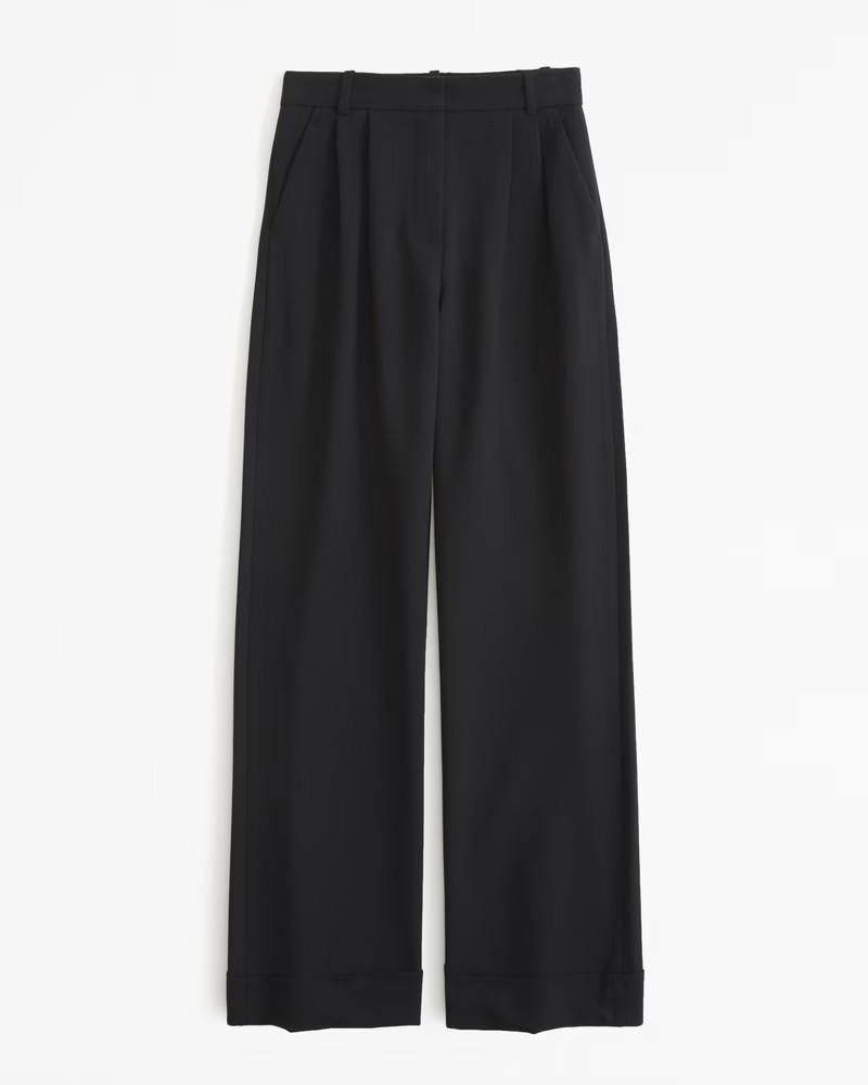 A&F Sloane Tailored Cuffed Pant | Abercrombie & Fitch (US)