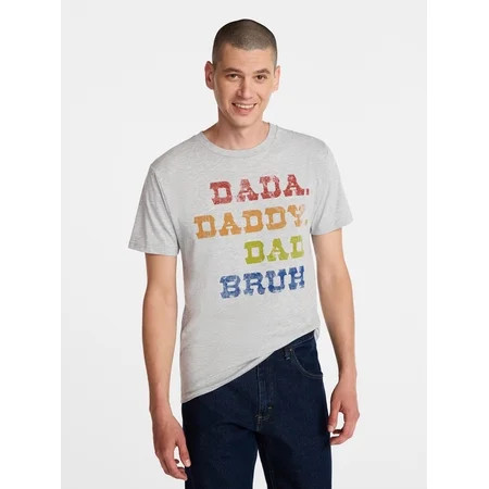 Father's Day Men's Dad Bruh Graphic Tee by Way to Celebrate, Sizes XS-5XL | Walmart (US)