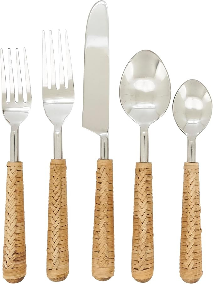 Natural Grain Wicker Flatware (Set of 5) | Amazon (US)