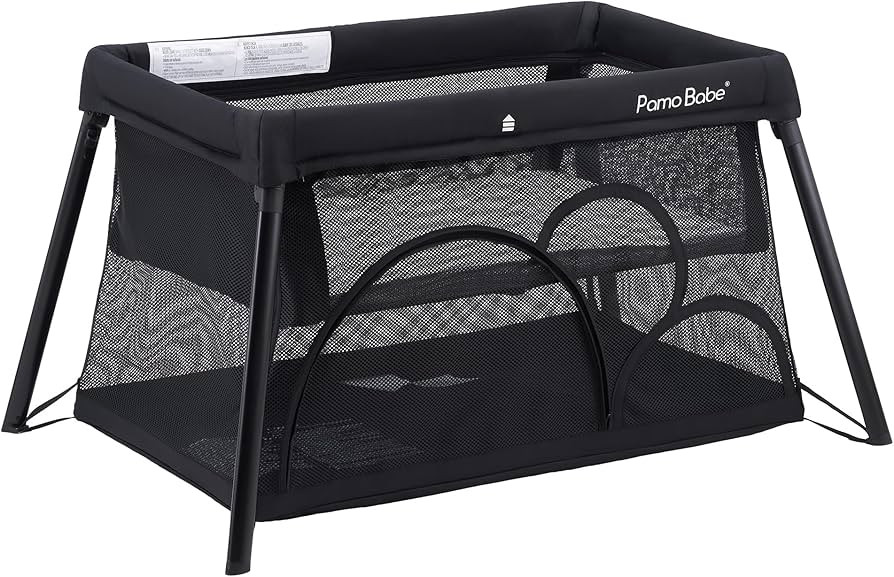 Pamo Babe Travel Crib Lightweight Playpen Baby Playard with Bassinet Portable Mini Playard | Amazon (US)
