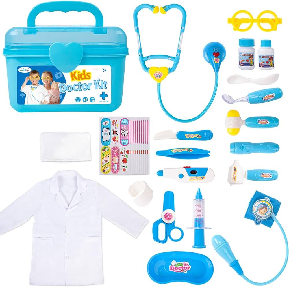 Liberry Toy Doctor Kit for Toddlers 3 4 5 Years Old, 30 Pcs Kids Doctor Playset Gift, Pretend Pla... | Amazon (US)