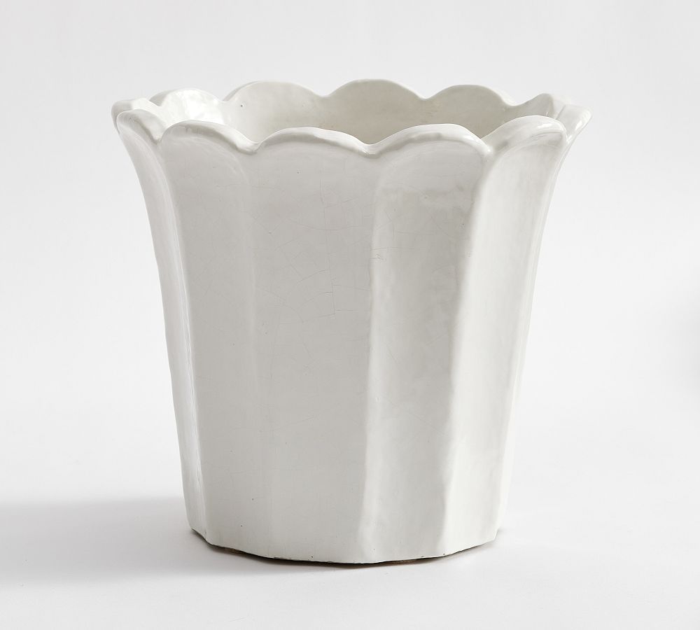 Fluted Tulip Cachepot | Pottery Barn (US)