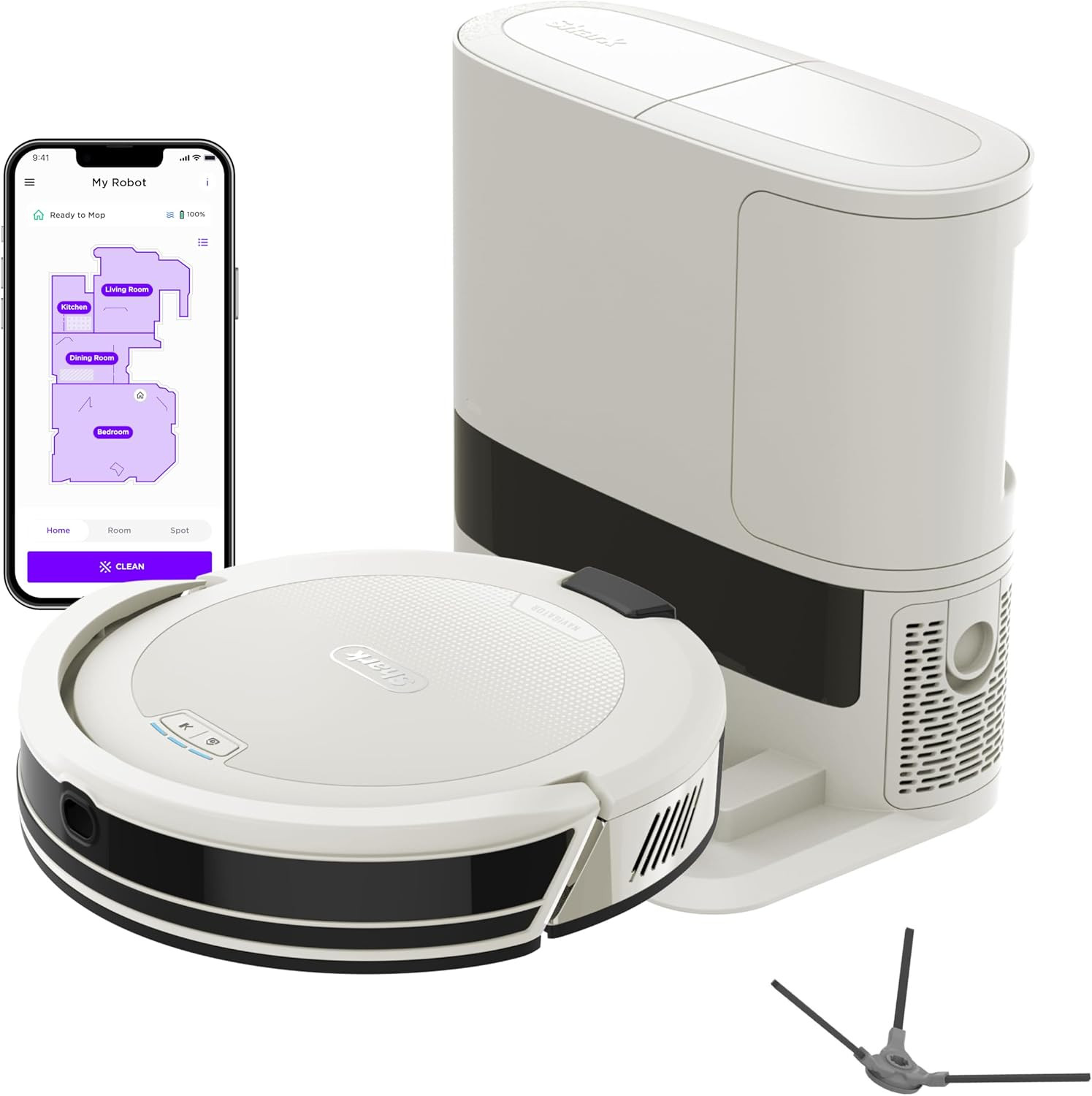 Shark Navigator Robot Vacuum, 30-Day Self-Emptying Base, White, AV2110S | Amazon (US)