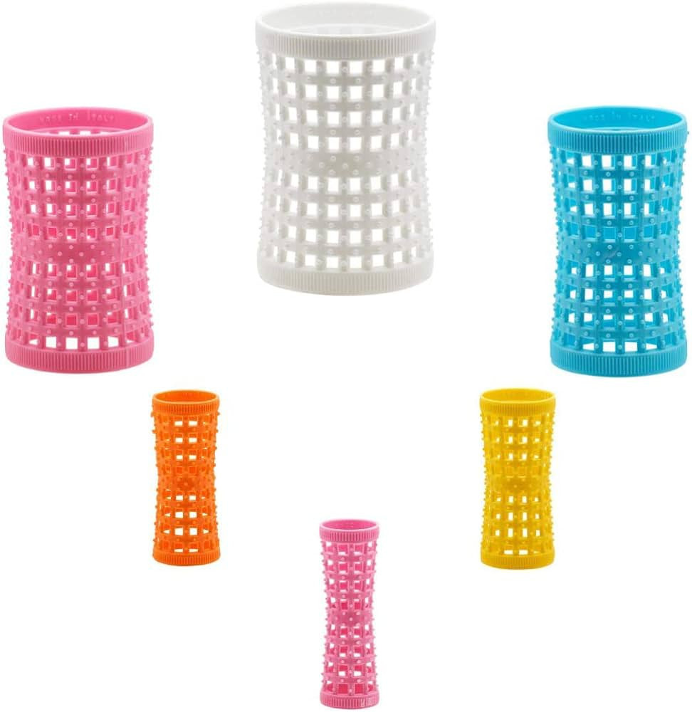 12"P" shaped pins and 6 Largest Hourglass Hair Rollers - White | Amazon (US)