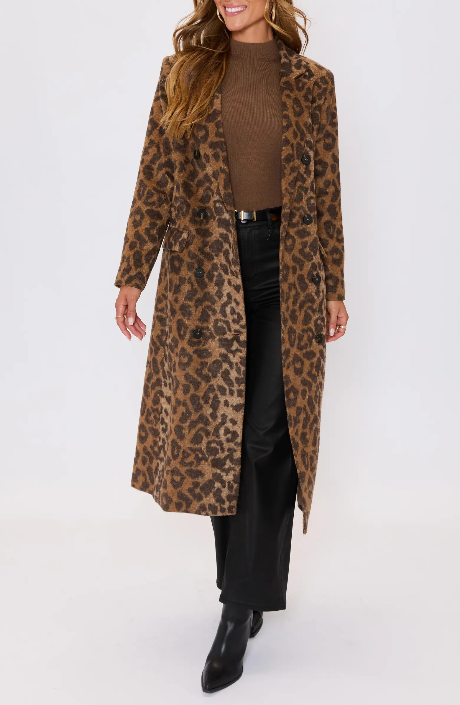 VICI Collection Amelia Leopard Print Coat | Nordstrom | Nordstrom