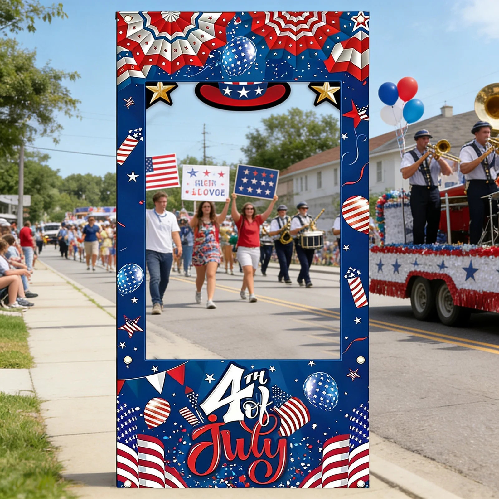4th Of July Decorations,Patriots Party Supplies,Independence Day Photo Frames Party Supplies Back... | Walmart (US)