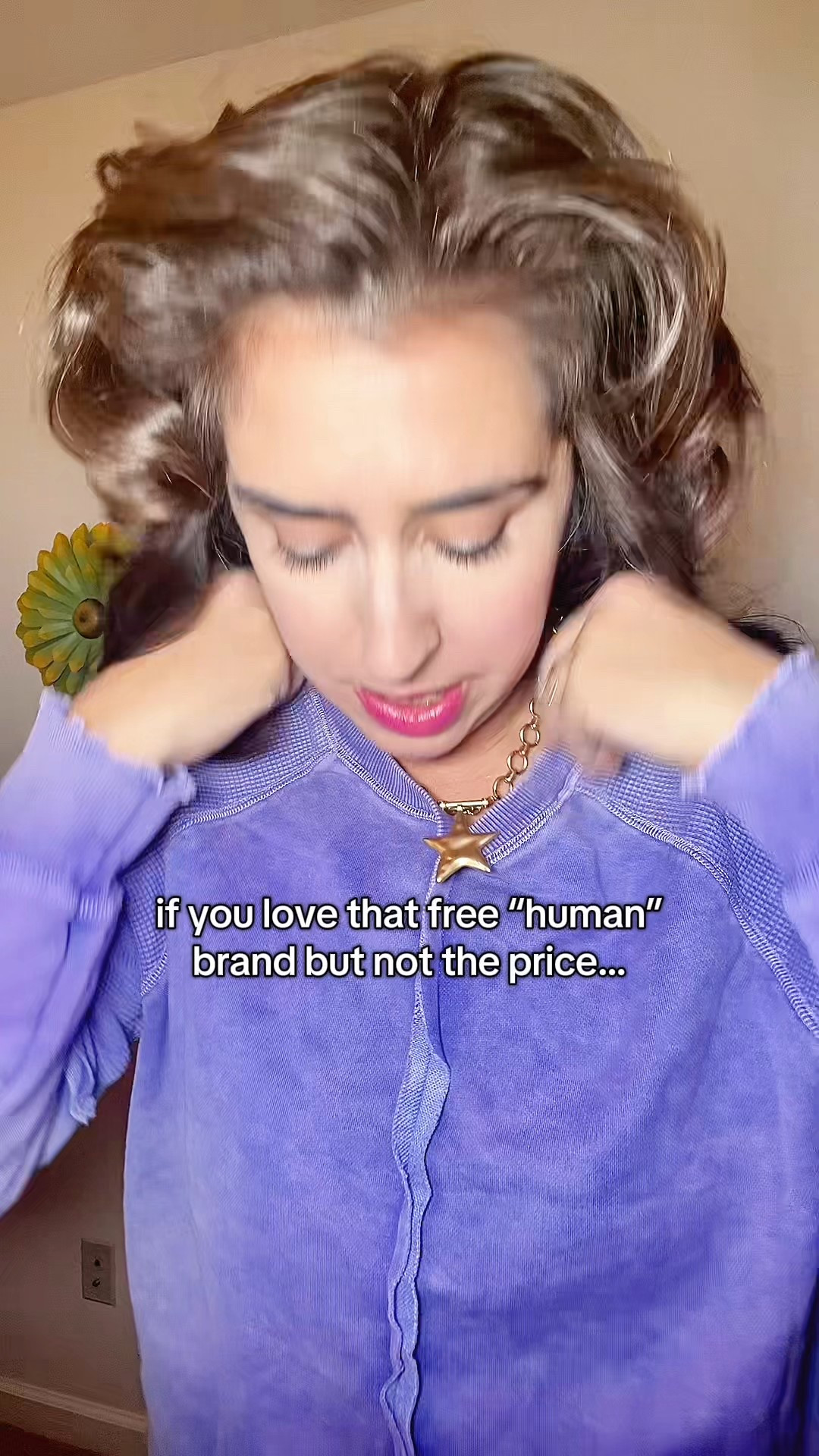 Free people, look for less, acid wash, pullover, waffle knit, mom style