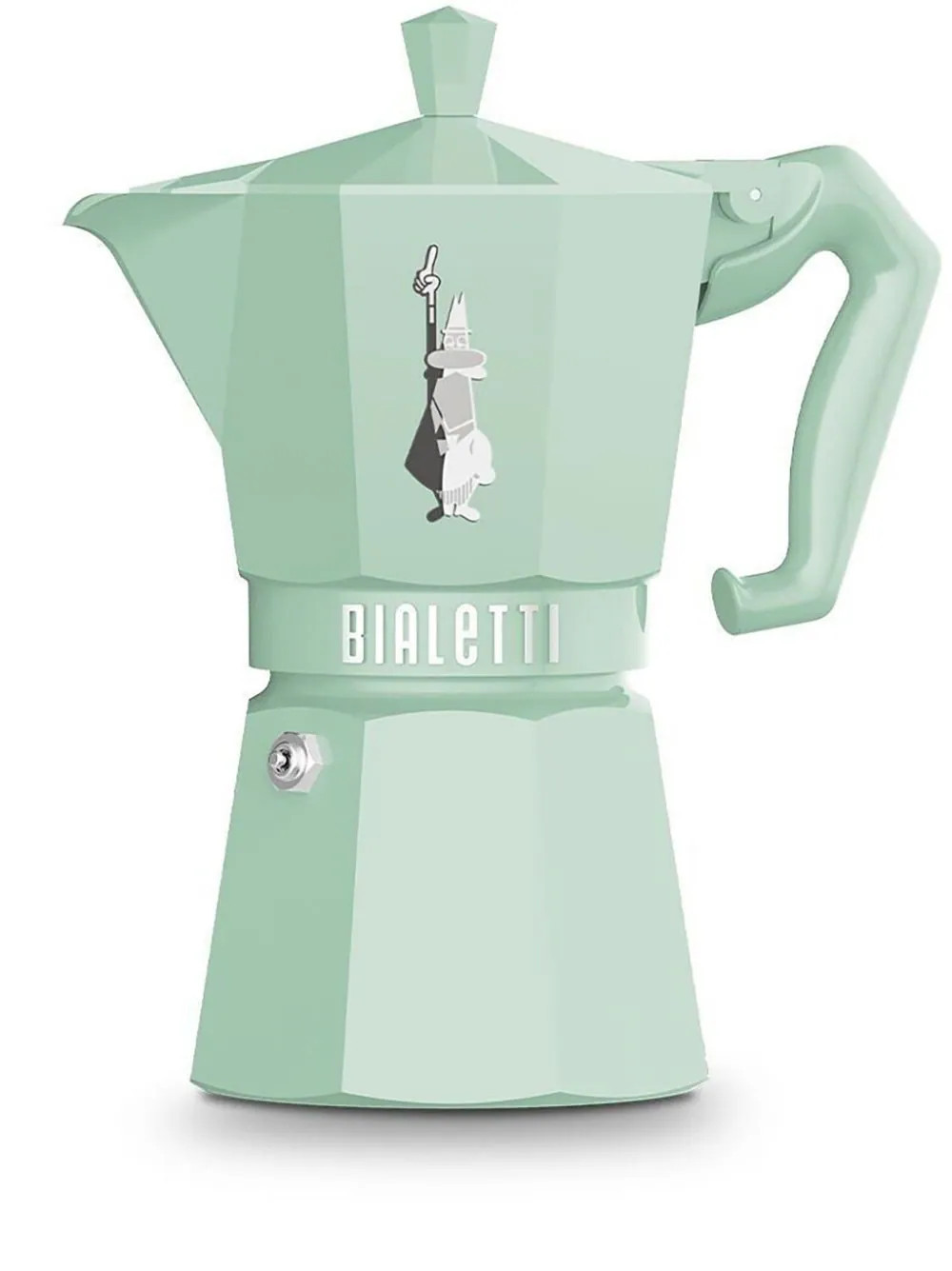 Bialetti Moka Express lasered-Alfonso coffee maker (187g) - Green | Farfetch Global