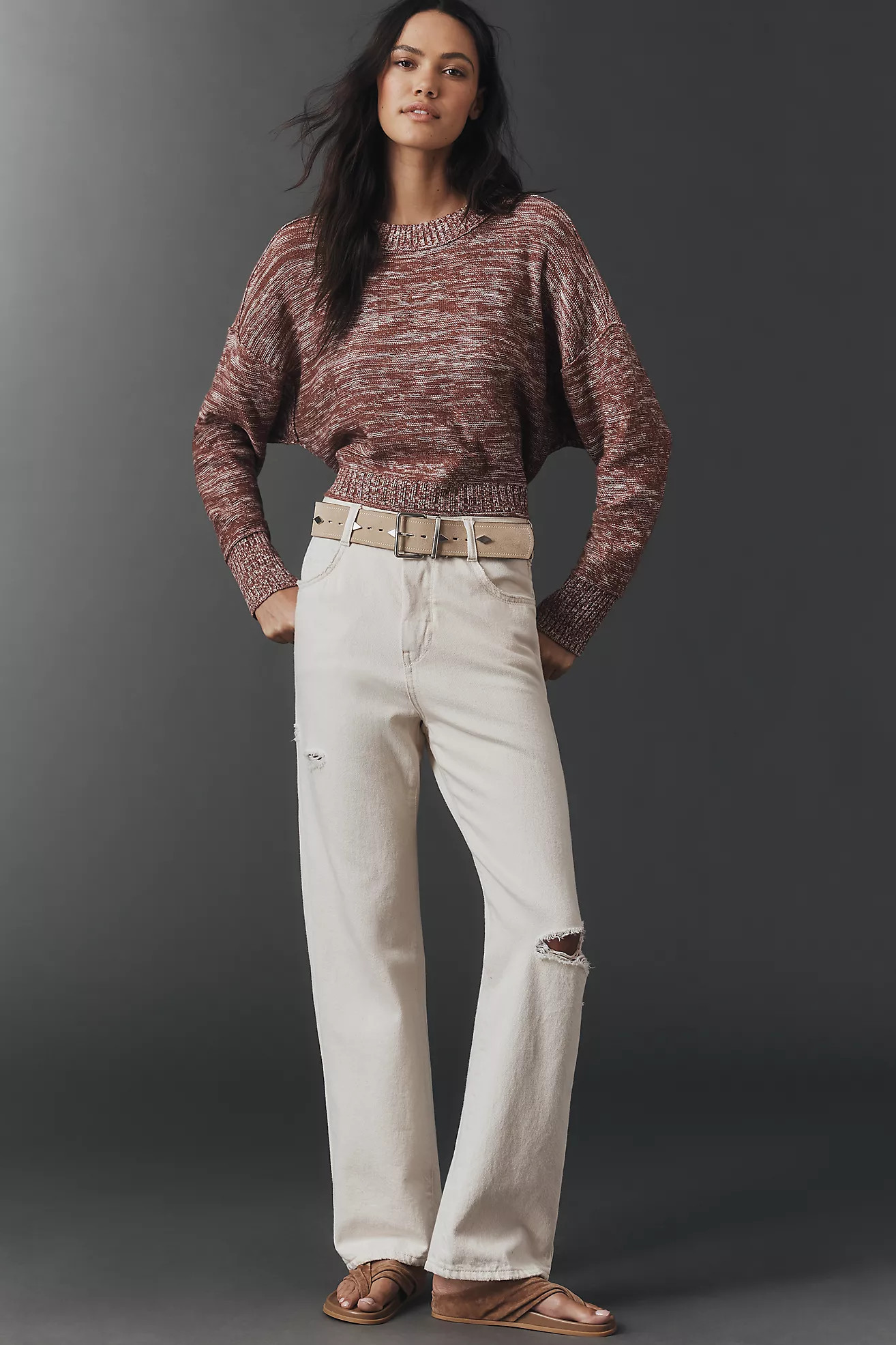 The Mila Mid-Rise Straight-Leg Jeans by Pilcro | Anthropologie (US)