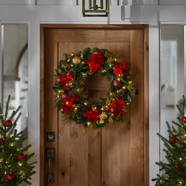 Member's Mark Pre-Lit 32" Decorated Wreath | Sam's Club
