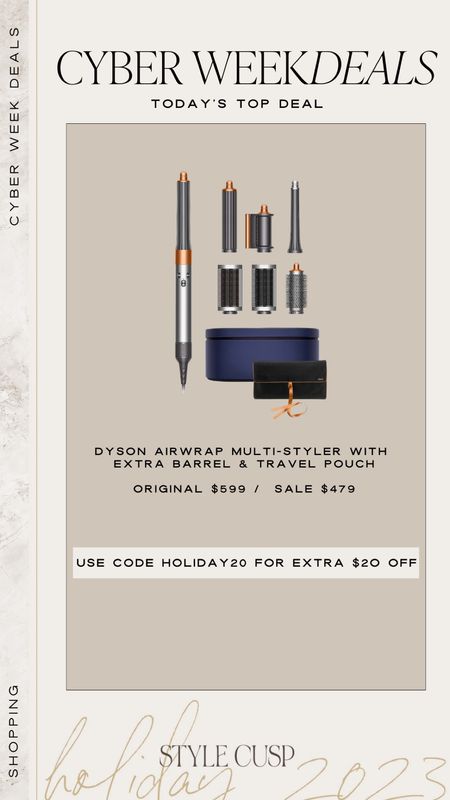 QVC Deal of the Day! Dyson Airwrap - save $140 with code HOLIDAY20

Hair tool sale, beauty sale, Christmas gift for her, Black Fridays sale 

#LTKbeauty #LTKsalealert #LTKCyberWeek