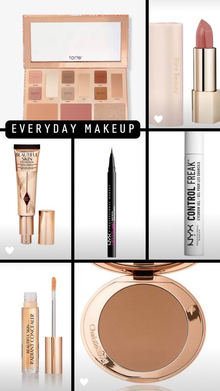 Everyday makeup for a neutral and natural look.  

Charlotte Tilbury | NYX | Tarte | Rare Beauty 

#LTKworkwear #LTKFind #LTKbeauty