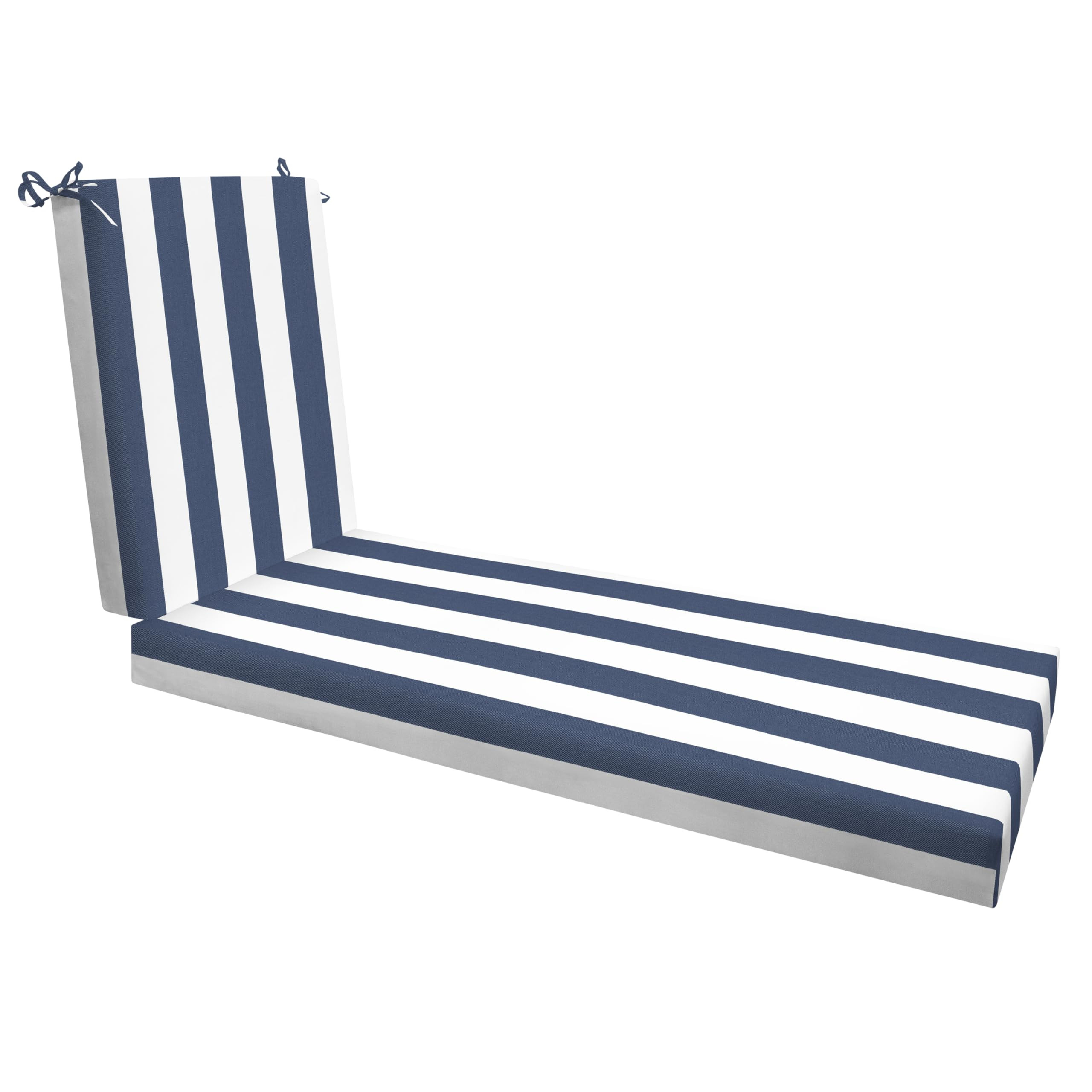 Honeycomb Outdoor Heritage Chaise 21.5 x 70, Cabana Stripe Blue & White Chaise Lounge Cushion wit... | Amazon (US)
