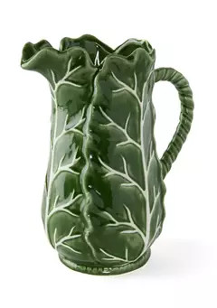 Dark Green Cabbage Pitcher | Belk