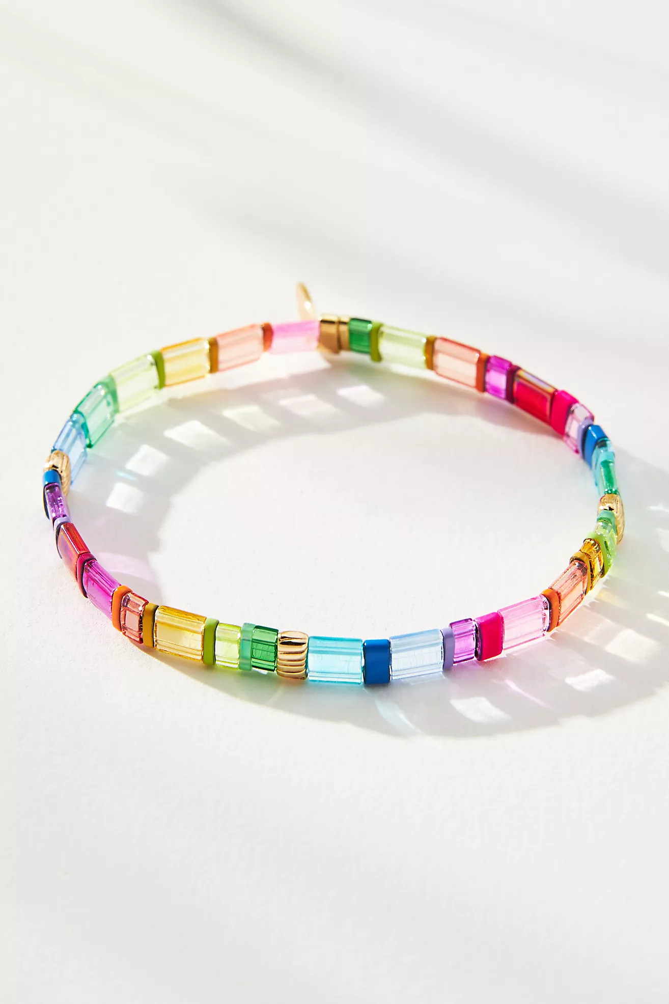 Colorful Beaded Chicklet Bracelet | Anthropologie (US)